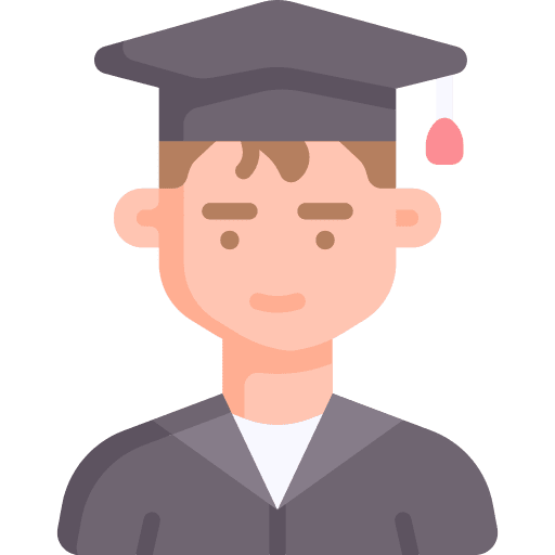 Student cap brown hair graduate icon Student cap brown hair graduate icon