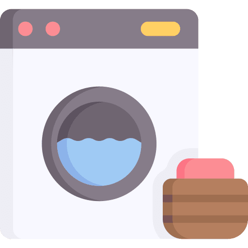 Washing machine housekeeping furniture and household laundry icon Washing machine housekeeping furniture and household laundry icon