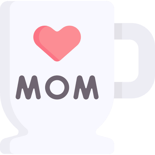 Mug heart mom love icon Mug heart mom love icon