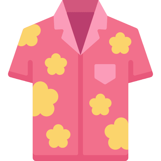 Shirt shirt flower holidays icon