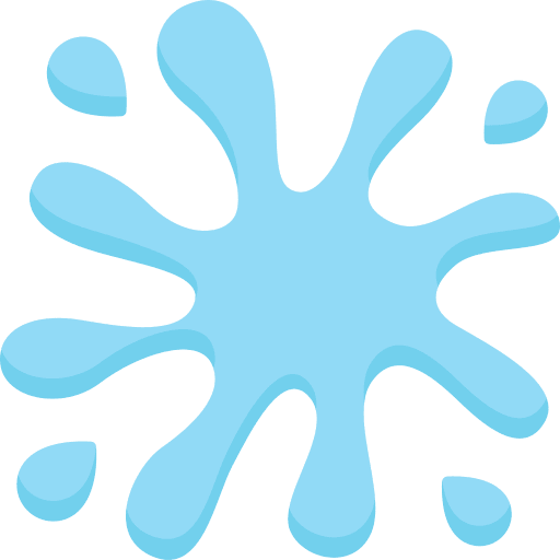 Splash smear dirt water icon