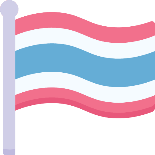 Thailand thai nation flag icon