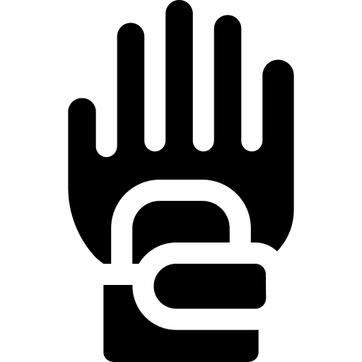 Glove safety sports and competition sport equipment icon Glove safety sports and competition sport equipment icon