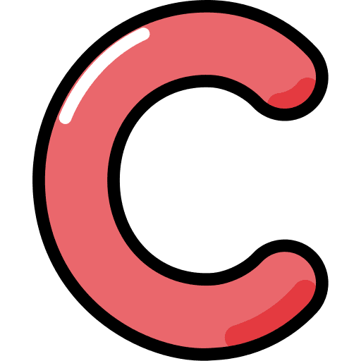 Letter c alphabetical character alphabetic icon