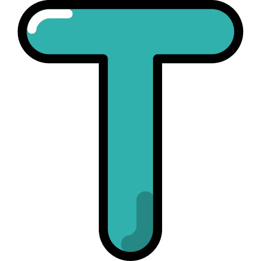 Letter t character alphabetic alphabetical icon