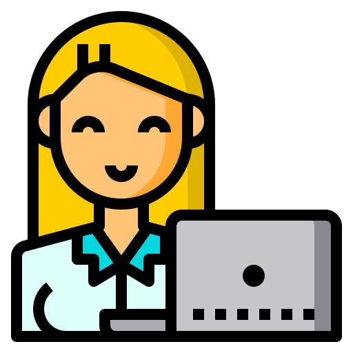 Woman working education working woman icon