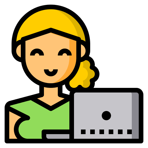 Female girl laptop female icon Female girl laptop female icon