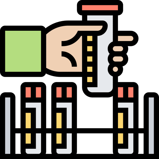 Blood sample test tube lab blood tube icon