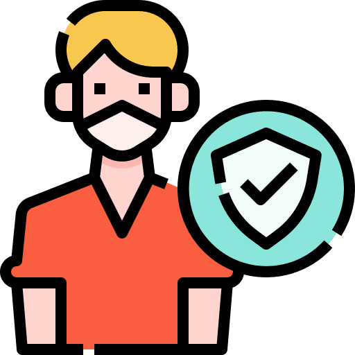Immunity people sterilization protection icon