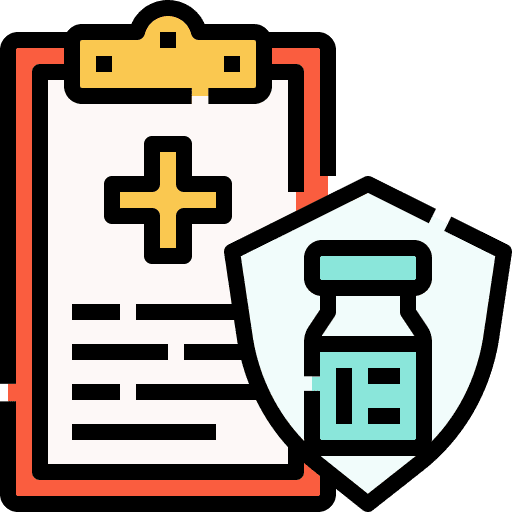 Medical record medical record protection shield icon
