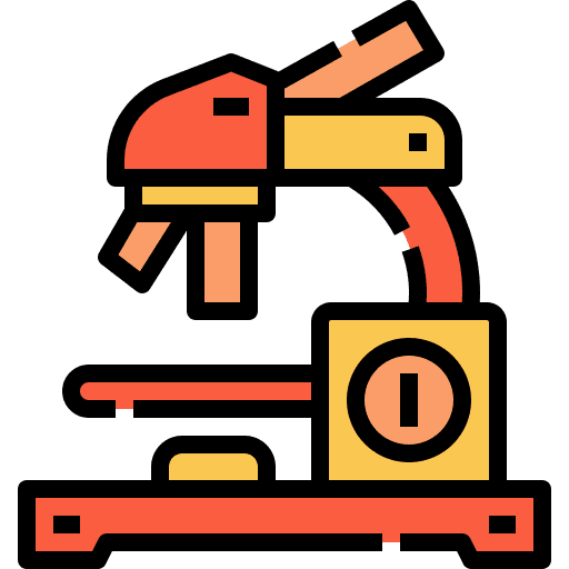 Microscope education chemistry microscope icon