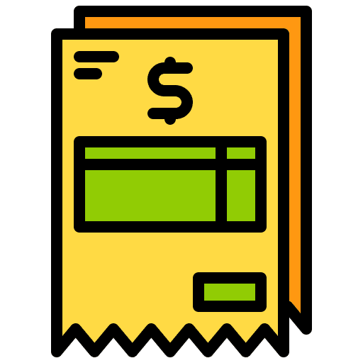 Bill money payment business and finance icon Bill money payment business and finance icon