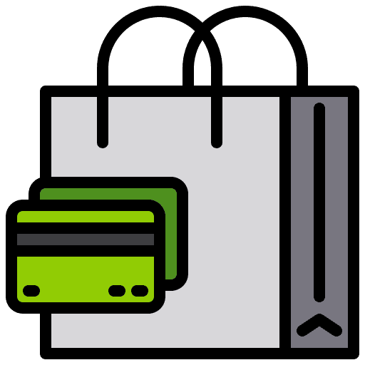 Credit card business and finance commerce and shopping payment icon Credit card business and finance commerce and shopping payment icon