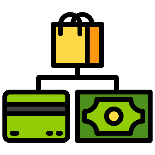 Payment cash commerce and shopping dollars icon Payment cash commerce and shopping dollars icon