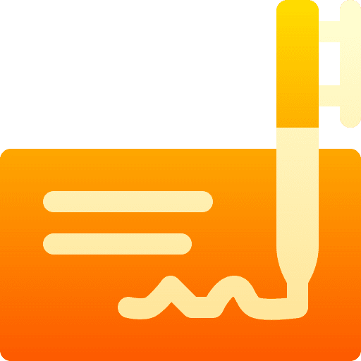Bank check business and finance cheque check icon