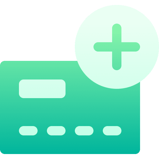 Credit card business and finance credit card payment icon