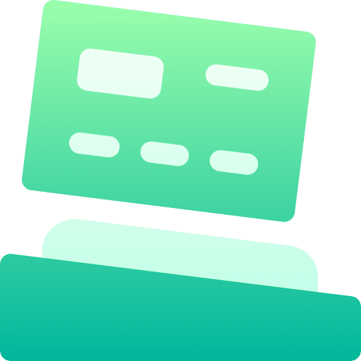 Credit card debit card electronics card icon