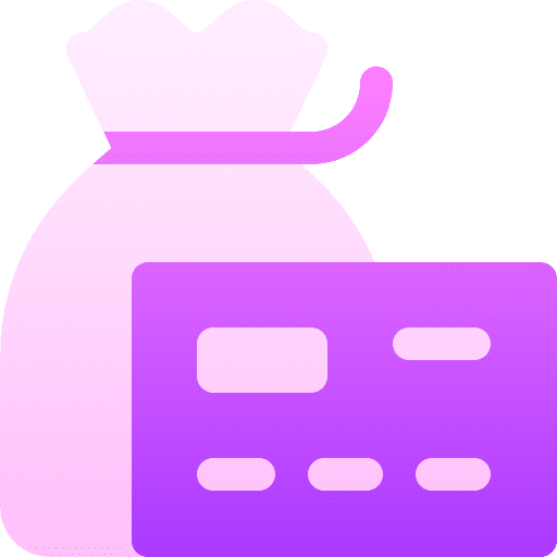 Money bag money credit card payment icon
