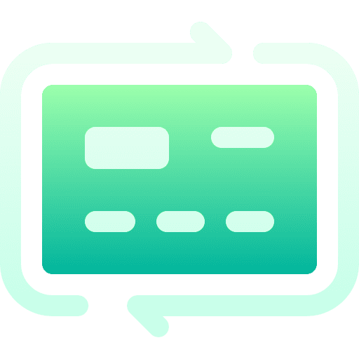 Credit card arrows credit card transaction icon