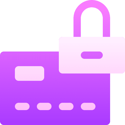 Credit card money card credit card padlock icon