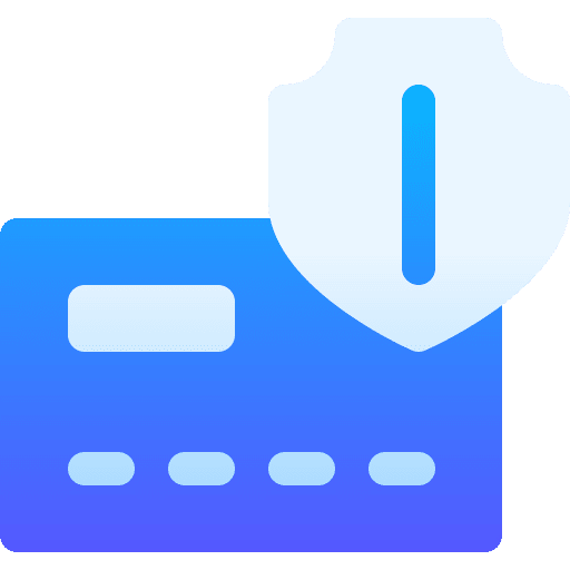 Credit card password shield business and finance icon
