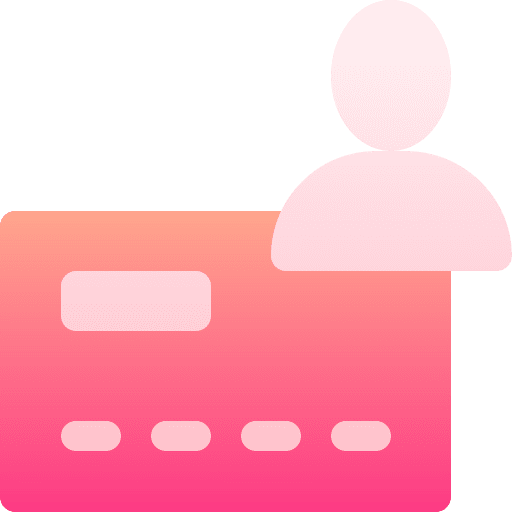 Credit card user banking business and finance icon