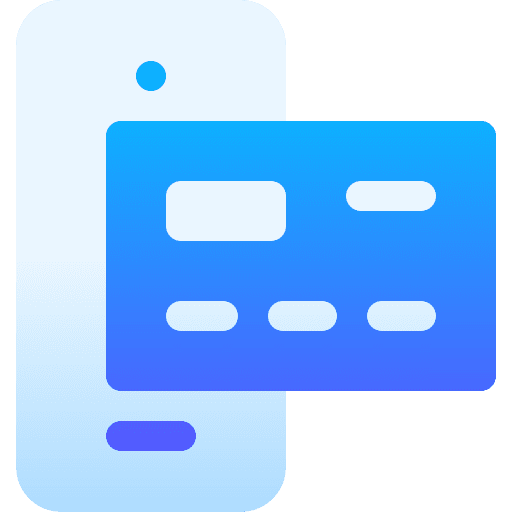 Mobile payment smartphone mobile payment credit card icon