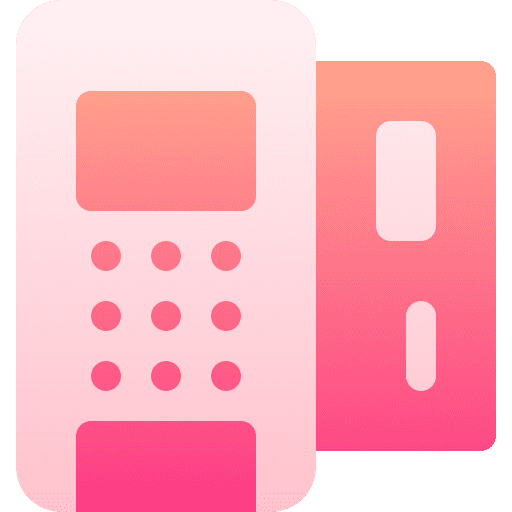 Pos terminal credit card machine business and finance payment method icon