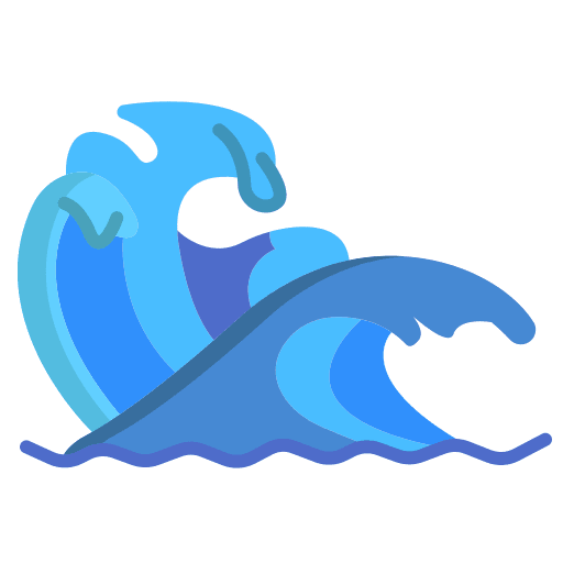 Waves summer sea wave icon