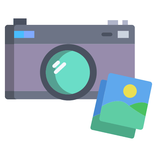 Camera travel photograph art icon Camera travel photograph art icon
