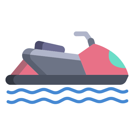 Jet ski transportation transport water sport icon