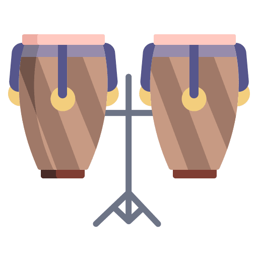 Conga orchestra entertainment percussion instrument icon Conga orchestra entertainment percussion instrument icon