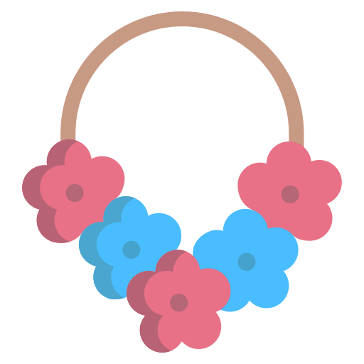 Flower hawaii tropical fashion icon Flower hawaii tropical fashion icon