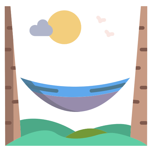 Hammock travel palm trees tropical icon Hammock travel palm trees tropical icon