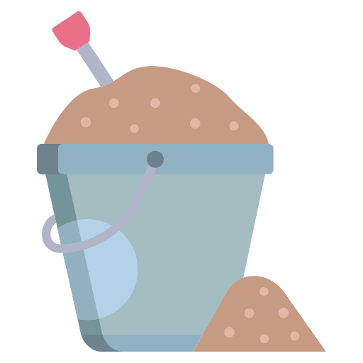 Sand bucket summertime kid and baby sand bucket icon Sand bucket summertime kid and baby sand bucket icon