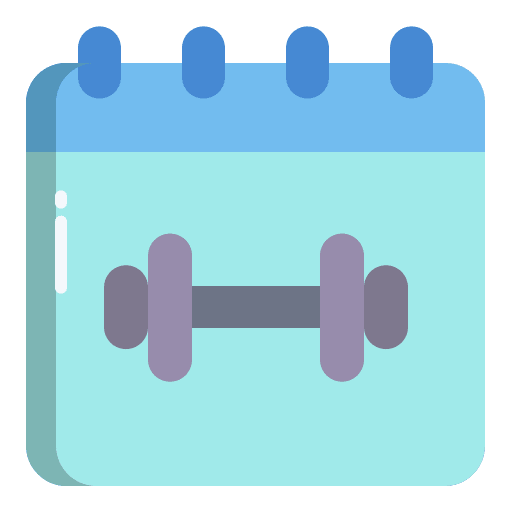 Date date training dumbbell icon Date date training dumbbell icon