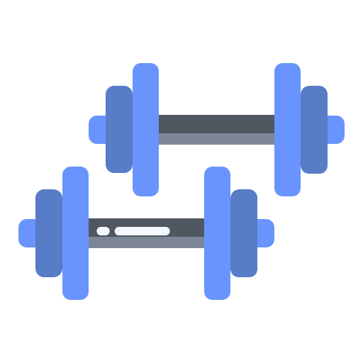 Dumbbel weight gym sport icon