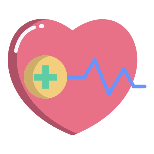 Heart beat medicine heart beat health icon