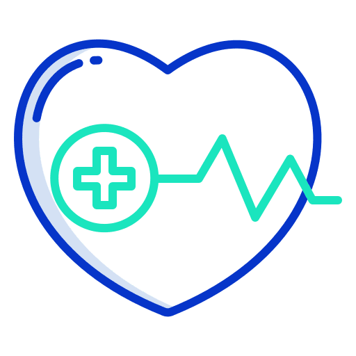 Heart beat health medical medicine icon