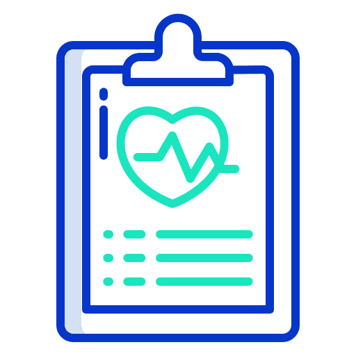 Report medical medical result electrocardiogram icon