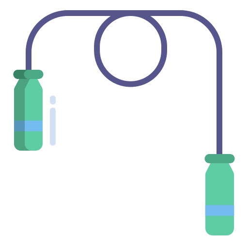Rope sports and competition skipping rope icon Rope sports and competition skipping rope icon