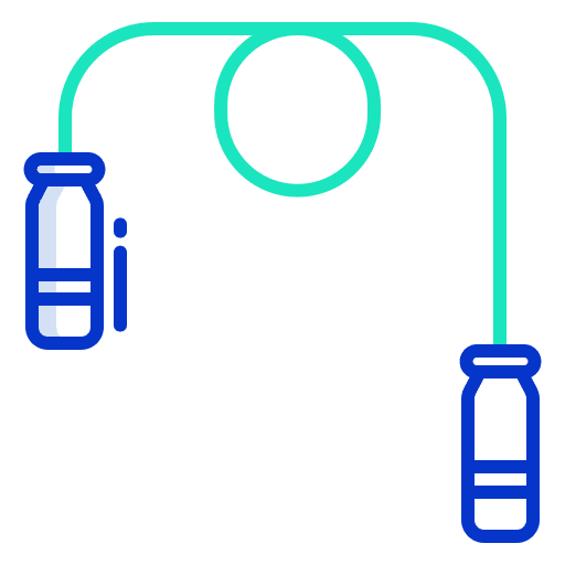 Rope gym jumping rope exercise icon Rope gym jumping rope exercise icon