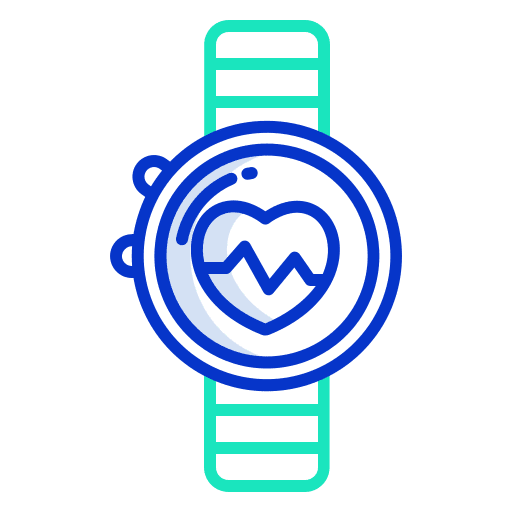 Smartwatch electronics wellness heart rate icon Smartwatch electronics wellness heart rate icon