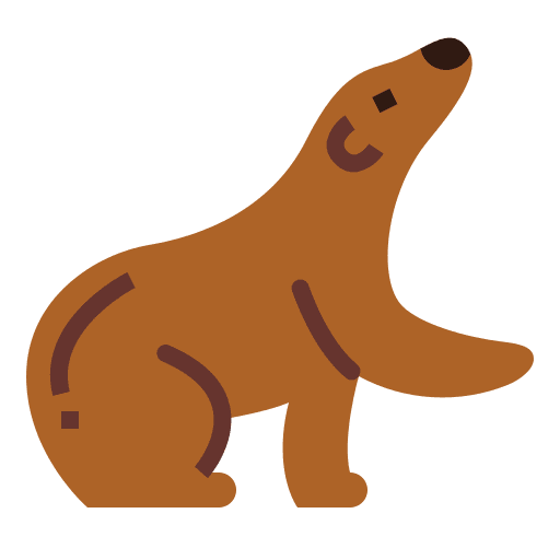 Bear animals bear mammal icon