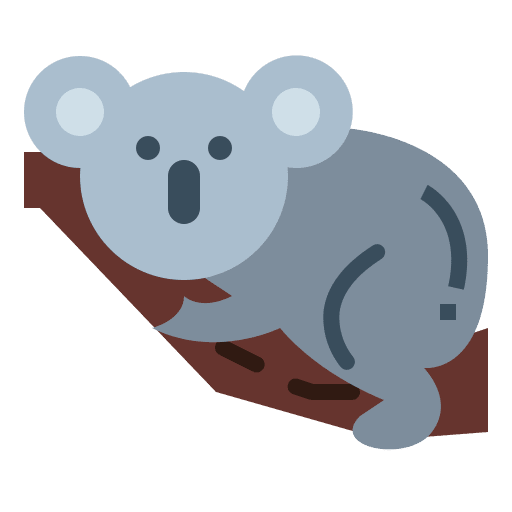Koala mammal animal zoo icon