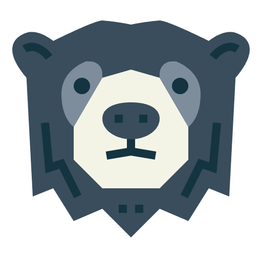 Spectacled bear mammal zoo bear icon