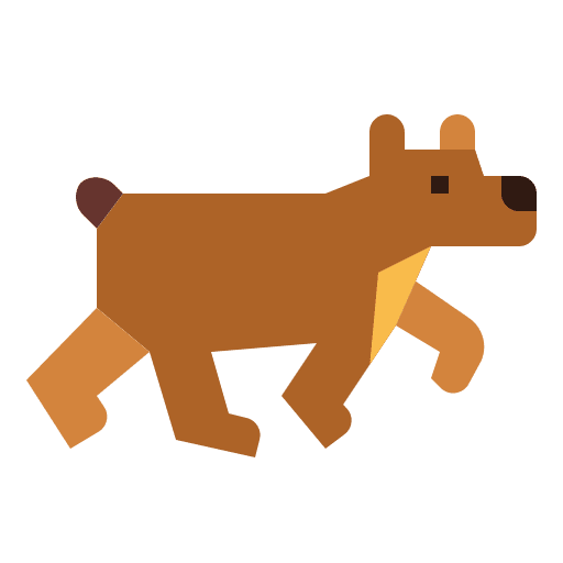 Bear animals animal wild life icon Bear animals animal wild life icon