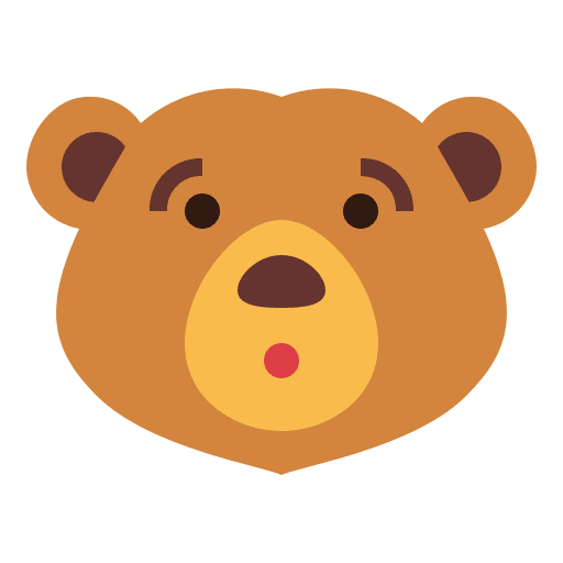 Bear bear zoo surprised icon Bear bear zoo surprised icon
