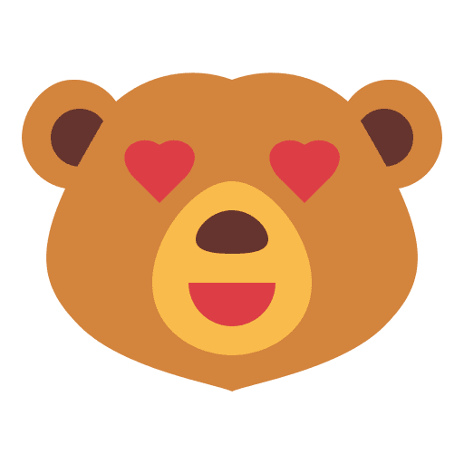 Bear heart bear mammal icon Bear heart bear mammal icon