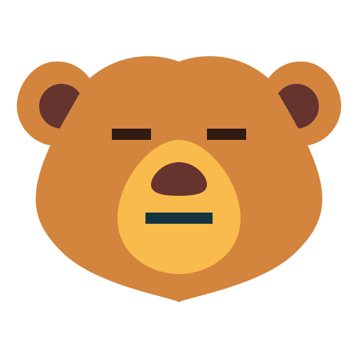 Bear zoo animal neutral icon Bear zoo animal neutral icon